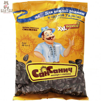 Ukrainian sunflower seeds San Sanych fried unsalted, 285g