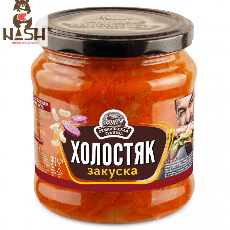 Vegetable appetizer Semilukskaya trapeza "Bachelor", 460g