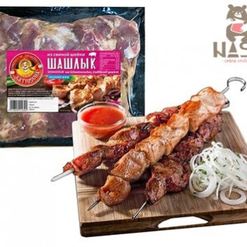 Pork neck barbeque frozen Katyusha, 1kg