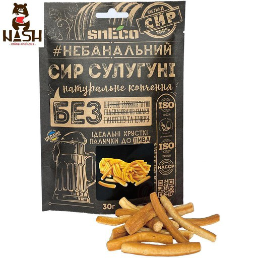 Ukrainian cheese sticks snEco "Suluguni", 30g