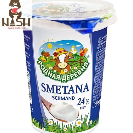 Sour cream Rodnaya Derevnya 24% fat, 375g  