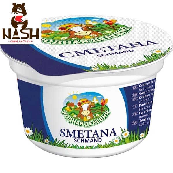 Rodnaya Derevnya sour cream, 20% fat, 250g