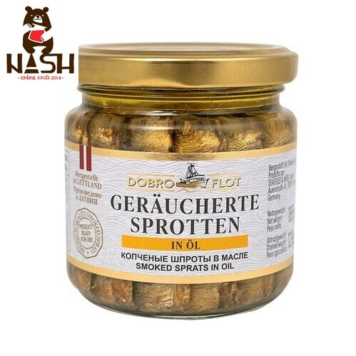 Dobroflot sprats in oil, 185g