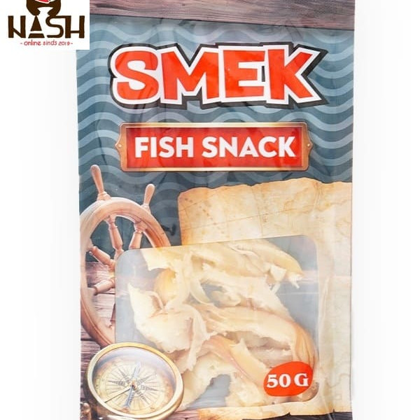 Sliced ​​dried and smoked squid Smek, 50g