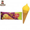Ice cream Svalya with passion fruit in mango-flavored glaze in a waffle cone, 150 ml