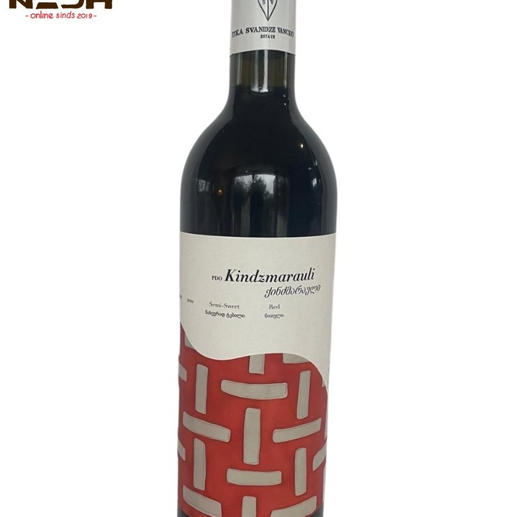 Georgian red semi-sweet wine TSV Estate Kindzmarauli