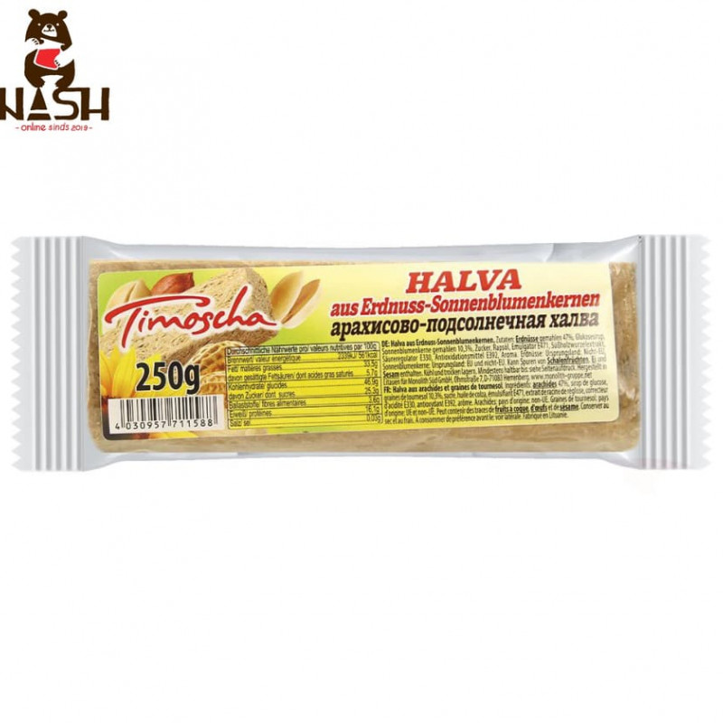 Halva sunflower Timosha with peanuts, 250g