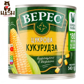Ukrainian sweet corn Veres, 340g