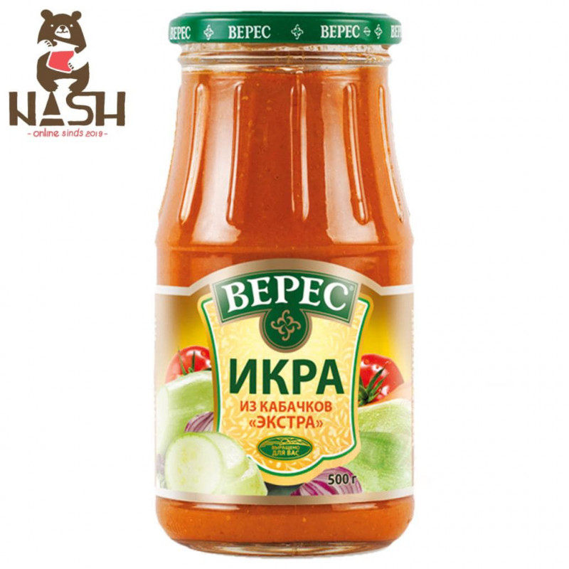 Ukrainian zucchini spread Veres "Extra", 500g