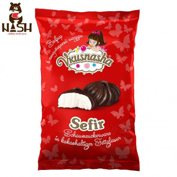 Ukrainian marshmallow Vkusnyasha in cocoa glaze, 210g