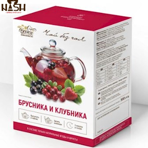 Frozen Berry Drink Vsegda pozhaluysta! "Lingonberries and strawberries", 300g