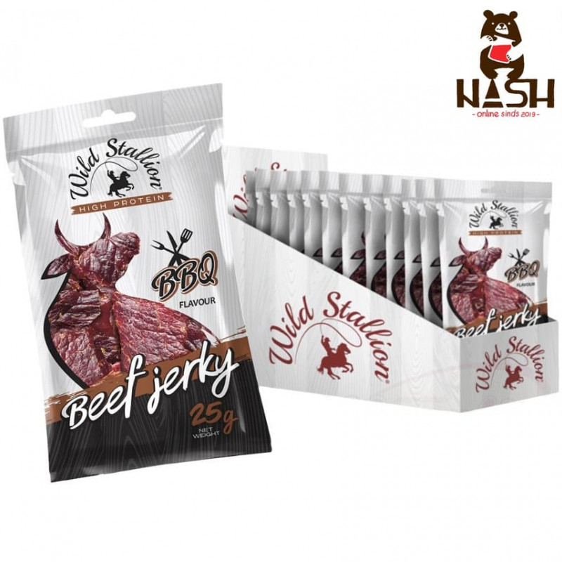 Wild Stallion beef jerky "BBQ", 25g