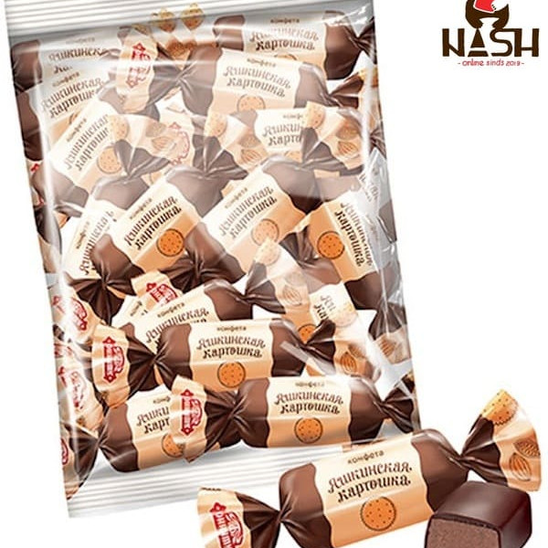 Candies KDV "Yashkinskaya Kartoshka" with the flavor of your favorite cake, 145g