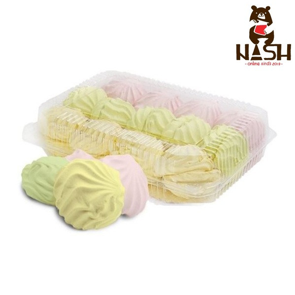 Marshmallow Kronstadtskaya "Assorted Fruit" with raspberry, melon, and apple flavors, 530g