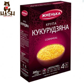 Ukrainian corn grits Zhmenka, four bags of 75g