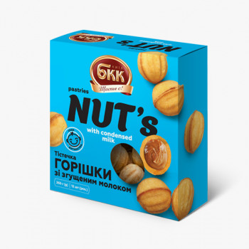 Ukrainian cakes BKK “Nuts with condensed milk” frozen, 265g