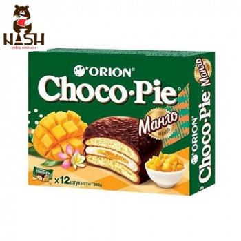 Orion Choco-pie cookies with mango jam, 12 pcs.