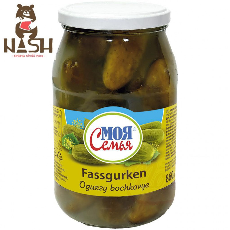 Barrel Cucumbers "My Family", 860g