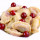 Dumplings with curd cheese, potato, cherries