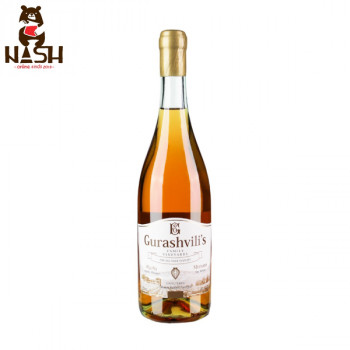 Georgian white dry qvevri wine Gurashvili Mtsvane