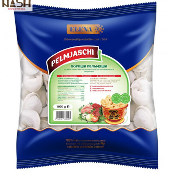 Dumplings Elena "Pelmyashi" with pork and beef, 1kg