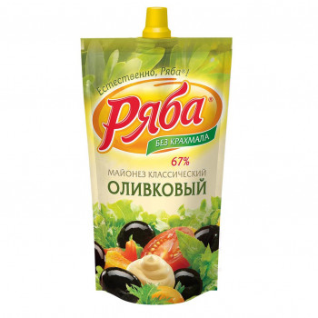 Mayonnaise Ryaba "Classic Olive", 390ml 