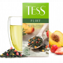 Green tea Tess "Flirt" with strawberry and white peach flavor in 25 bags of 1.5 g