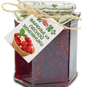 Wild strawberry jam, 230g